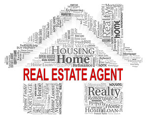 Image showing Real Estate Agent Indicates For Sale And Agents