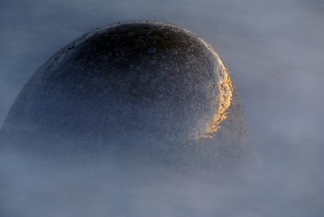 Image showing A bald boulder