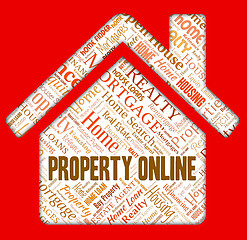 Image showing Property Online Indicates Web Site And Apartments