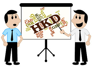 Image showing Hkd Currency Means Hong Kong Dollar And Currencies