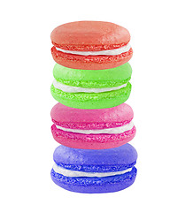 Image showing french sweet delicacy, macaroons variety