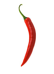 Image showing Isolated red chili pepper