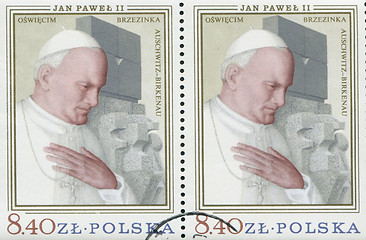 Image showing POLAND, circa 1982: postage stamp printed in Poland showing an image of John Paul II, circa 1982