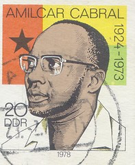 Image showing GERMANY - CIRCA 1978: A stamp printed in Cuba shows portrait of Amilcar Cabral Guinea Bissau freedom fighter , circa 1978