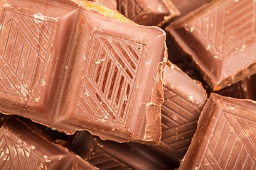 Image showing Broken Chocolate Bar