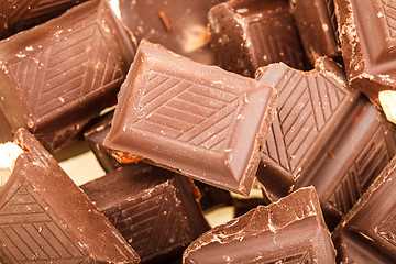 Image showing Broken Chocolate Bar