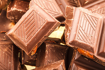 Image showing Broken Chocolate Bar