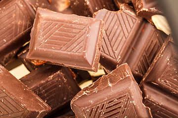 Image showing Broken Chocolate Bar