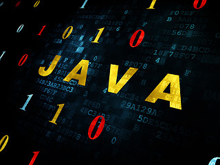 Image showing Software concept: Java on Digital background