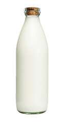 Image showing Bottle of milk isolated 