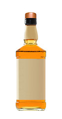 Image showing Full whiskey bottle