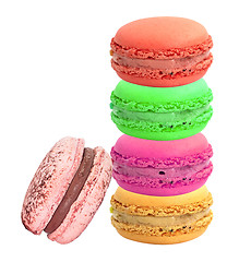 Image showing french sweet delicacy, macaroons
