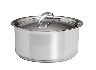 Image showing stainless pan isolated