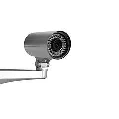Image showing security camera isolated on white