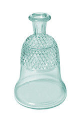 Image showing Closeup of a glass wine carafe