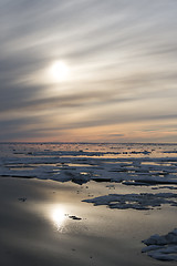 Image showing Sunset in Greenland