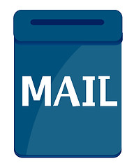 Image showing Box postal blue