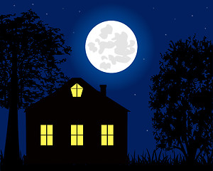 Image showing House in the night