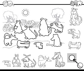 Image showing educational task for coloring
