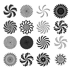 Image showing Set of Swirl Icons