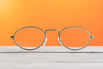 Image showing Eyeglasses on a table