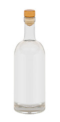 Image showing Beautifully Clear vodka Bottle