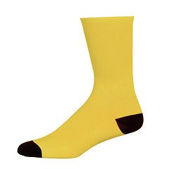 Image showing One yellow sock on pure