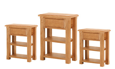 Image showing Old wooden table or stool 