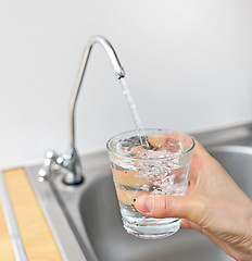 Image showing A glass of water