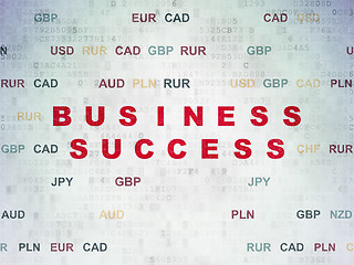 Image showing Business concept: Business Success on Digital Data Paper background