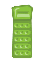 Image showing Inflatable mattress vector illustration.