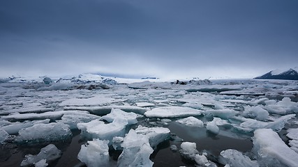 Image showing Icebergs at glacier lagoon 