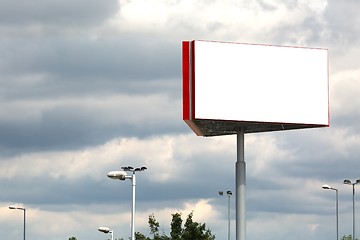 Image showing Blank Billboard Column