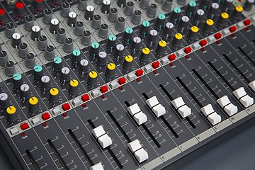 Image showing Audio Mixer Board