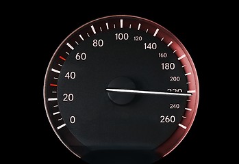 Image showing Speedometer of a car