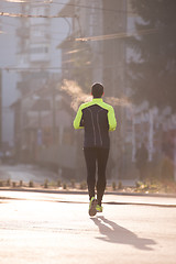 Image showing jogging man portrait