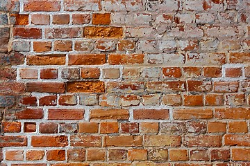 Image showing Brick Wall Closeup