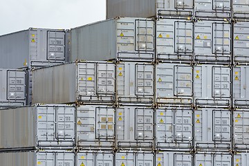 Image showing Stacked Refigerated Containers