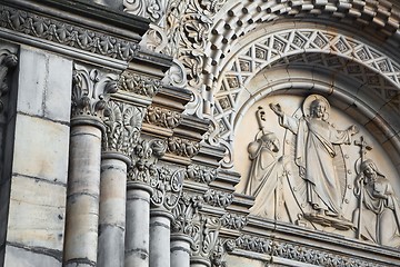 Image showing Decorated Church Columns