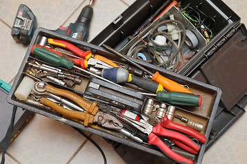 Image showing Box of tools