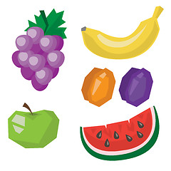 Image showing Fruit products vector illustration.