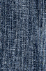 Image showing Blue denim fabric background