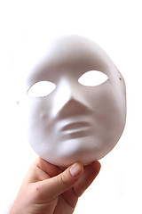 Image showing white carnival mask