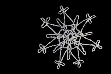 Image showing white christmas snowflake