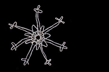 Image showing white christmas snowflake