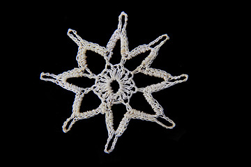 Image showing white christmas snowflake