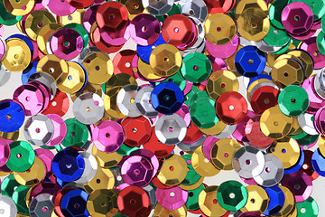Image showing color plastic confetti texture