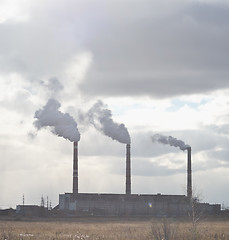 Image showing smoking chimney