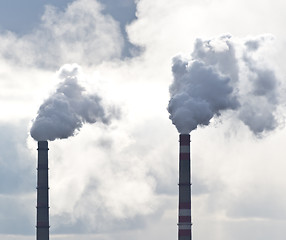 Image showing smoking chimney