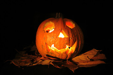 Image showing Halloween pumkin with light